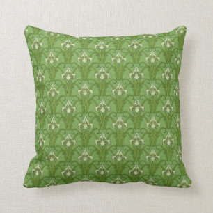 Almofada Verde esmeralda do Victorian retro dos 1880s