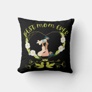 Almofada Verde Floral Melhor Mãe E Filha