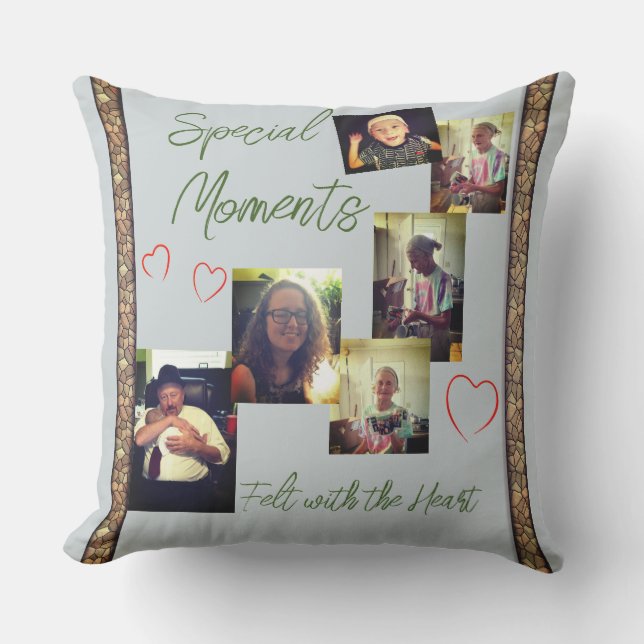 Almofada Verde-prateado (Frente)