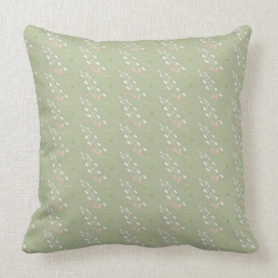 Almofada Verde prudente, creme, travesseiro decorativo