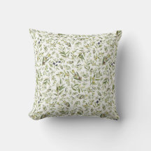 Verde Salvia Aquarela Francês Country Chic Olivas