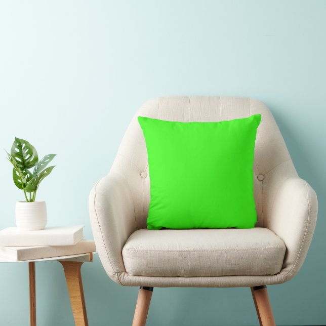 Almofada Verde Simples e Moderno Neon Fluorescente (Cadeira)