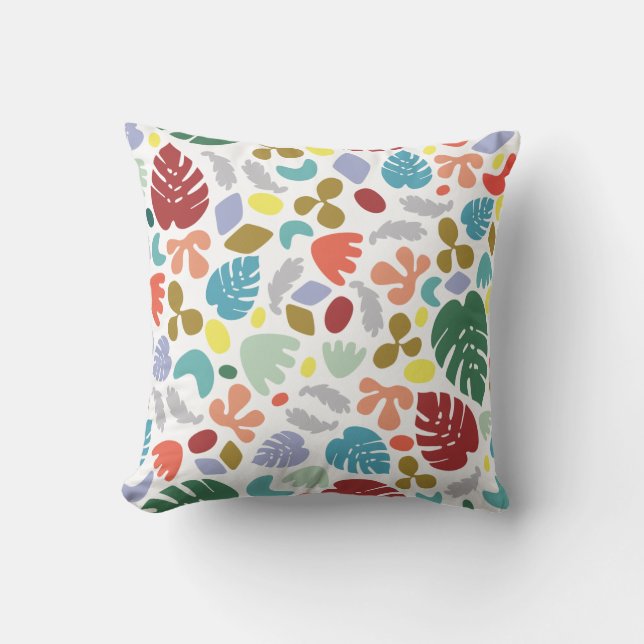 Almofada Verde Vermelho Laranja Única Trendy Urbana (Frente)