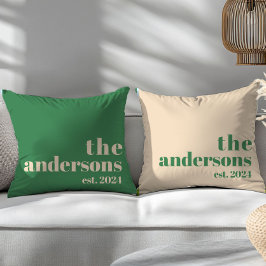 Almofada Verdes Retro-moderno minimalista