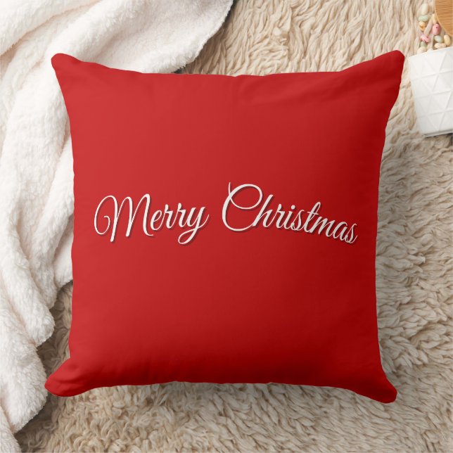 Almofada Vermelha de Natal (Cobertor)