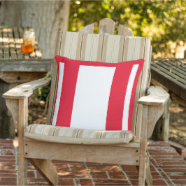 Almofada Vermelho + Branco - Bloco de Cores