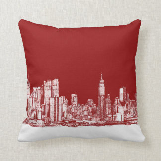 Almofada Vermelho corajoso de New York