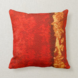 Almofada Vermelho e abstrato do ouro