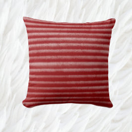 Almofada Vermelho e Branco Moderno - Strips