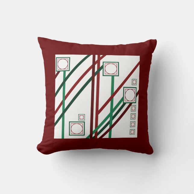 Almofada Vermelho e Verde (Frente)