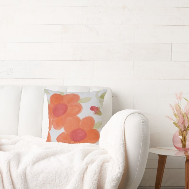 Almofada Vermelho Laranja e Verde Mint (Sofá)