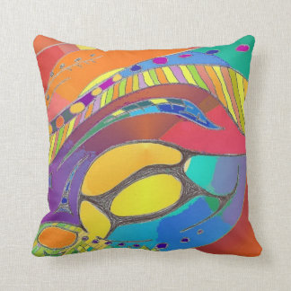 Almofada Vermelho orgânico corajoso do coxim