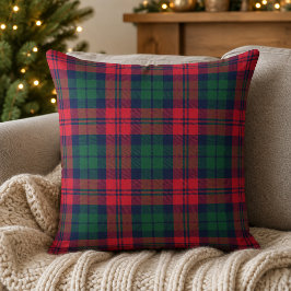 Almofada Vermelho Rústico Verde Azul Marinho Xadrez Tartan