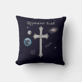 Almofada versículo bíblico cristão Romanos 8:28