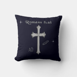 Almofada versículo da Bíblia cristã Romanos 8:28