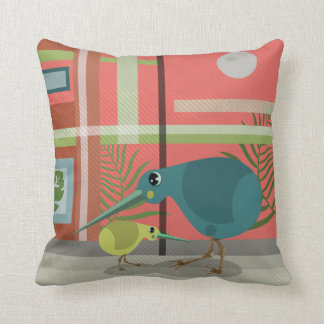 Almofada Vetor Kiwi Família Bird