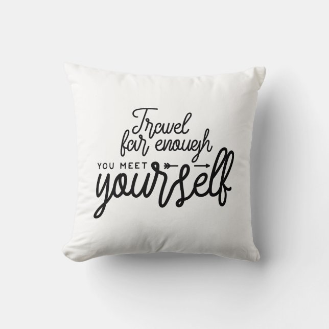 Almofada Viagem Exatamente O Suficiente Para Se Encontrar (Frente)