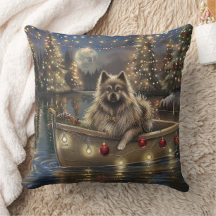 Almofada Viagem Festiva de Natal do Keeshond