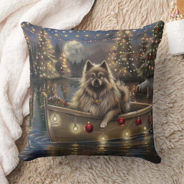 Almofada Viagem Festiva de Natal do Keeshond (Cobertor)