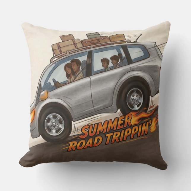 Almofada Viagens de Carro no Verão (Frente)