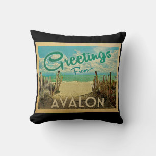 Almofada Viagens vintage Avalon Beach