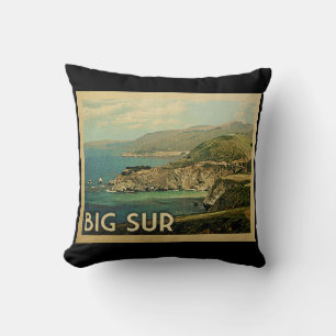 Almofada Viagens vintage Big Sur California