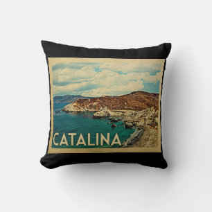 Almofada Viagens vintage de Catalina Califórnia