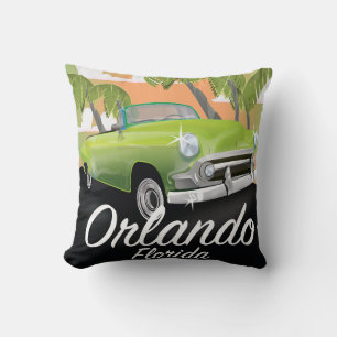 Almofada viagens vintage Orlando Florida