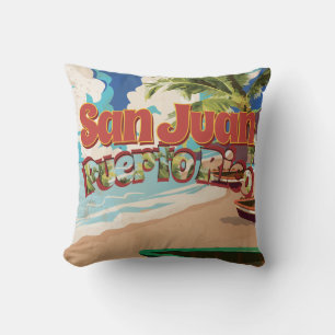 Almofada Viagens vintage San Juan Puerto Rico