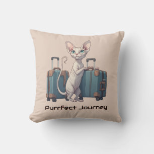 Almofada Viajante Gatinho Fofo – Presente para Amantes de G