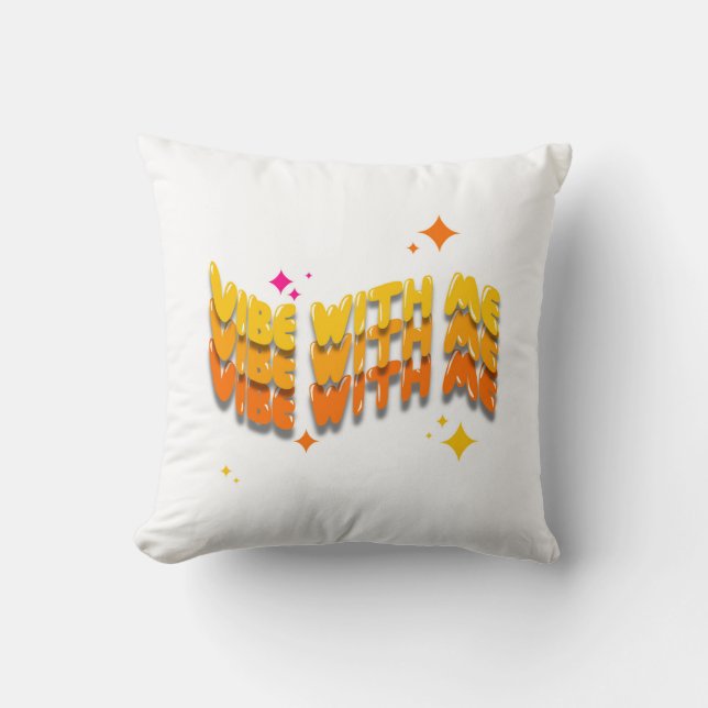 Almofada Vibe comigo travesseiro (Frente)