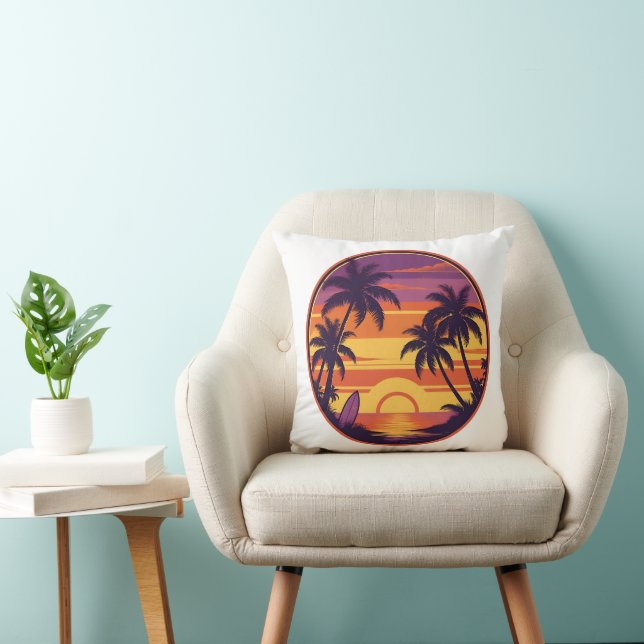 Almofada Víblias de Surf e Sunset Retroativo (Cadeira)
