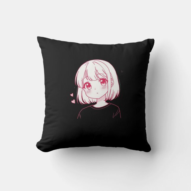 Almofada "Vibrações de Amor no Anime" (Frente)