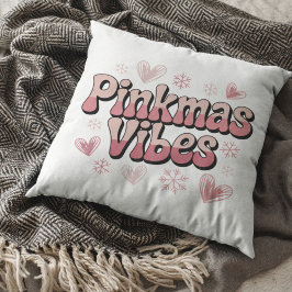 Almofada Vibrações de Pinkmas | Natal Rosa e Fofo para Garo