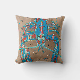 Almofada Vibrant Abstract Lobster