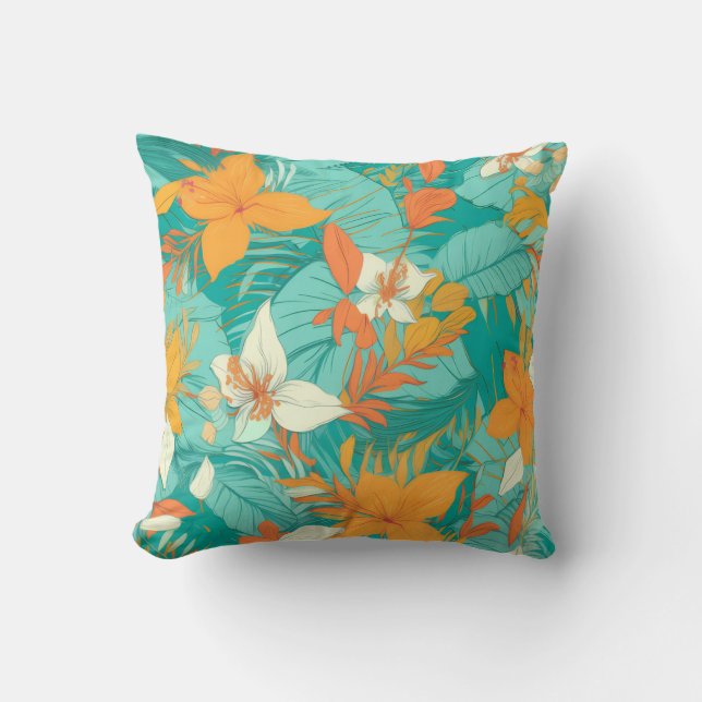 Almofada Vibrant Beach Green Yellow Interior (Frente)