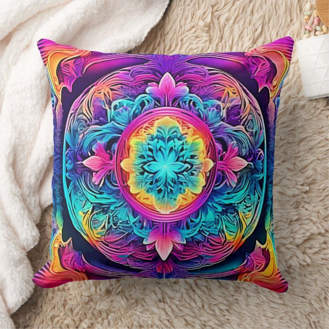 Almofada Vibrant Mandala Spirit (Cobertor)