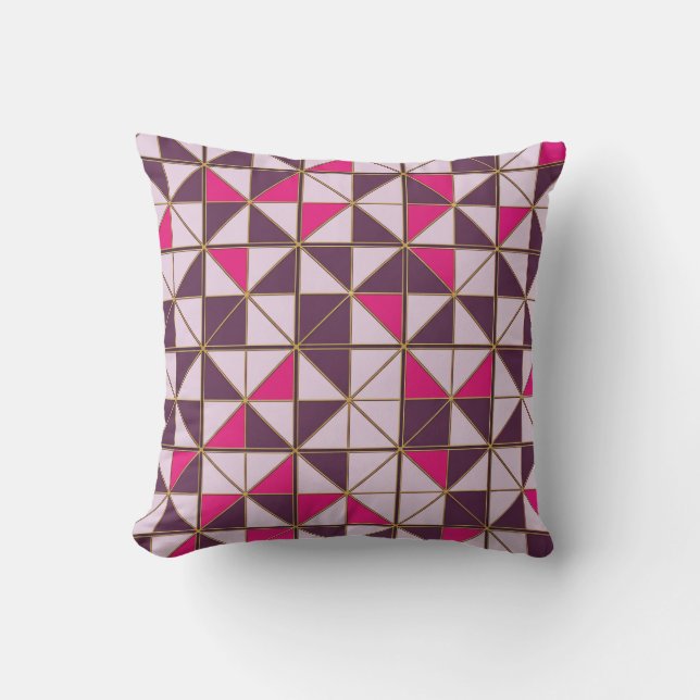 Almofada Vibrant Nubian Geometric Throw Pillow | African Et (Frente)