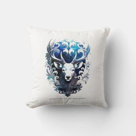 Almofada Vibrant Stag T-Shirt, Icy Filigree Color Art