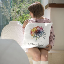 Vibrant Watercolor Dandelion, custom