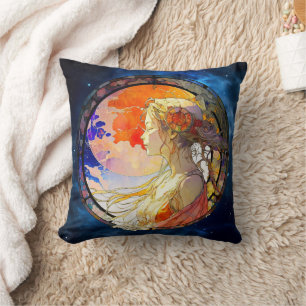 Almofada Vibrante Aquarela de Travesseiro decorativo Rapari
