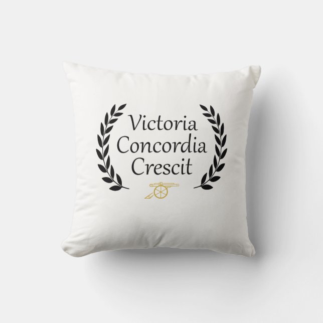 Almofada Victoria Concordia Crescit Arsenal (Frente)