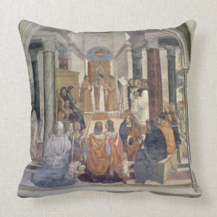 Almofada Vida de St. Benedict (fresco) (detalhe)