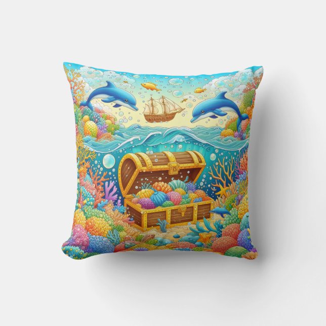 Almofada Vida marinha (Frente)