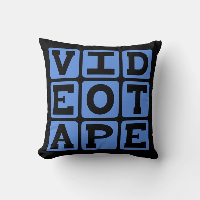 Almofada Videocassete, Fita VHS (Frente)