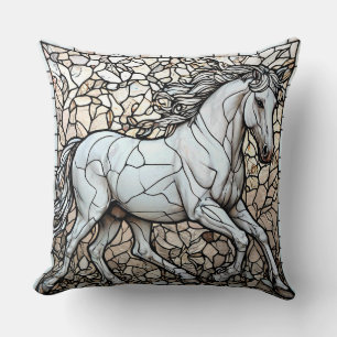 Almofada Vidro de Cavalo Branco