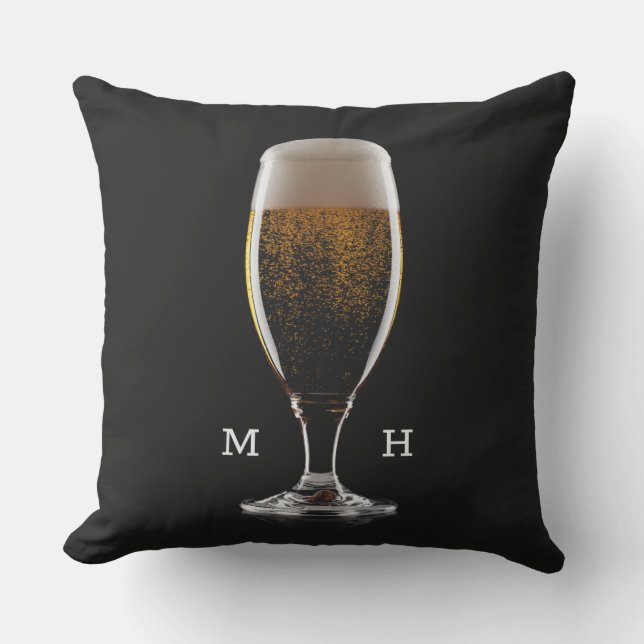 Almofada Vidro Monograma Personalizado de Cerveja (Frente)