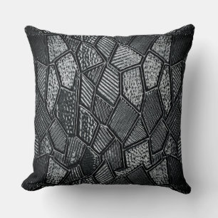 Almofada Vidro Mosaico de Cinzas Escuras
