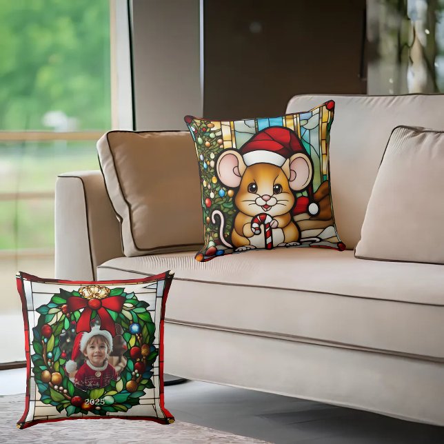 Almofada Vidro Mouse de Natal (Criador carregado)