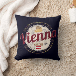 Almofada Viena Áustria Vintage Capital Viennese Melange
